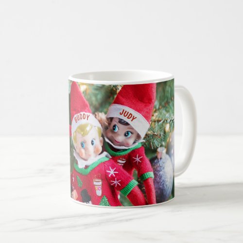 christmas elf holiday sweater customizable mug 2
