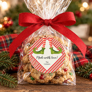 Christmas Elf Homemade Goods Holiday Baking Classic Round Sticker