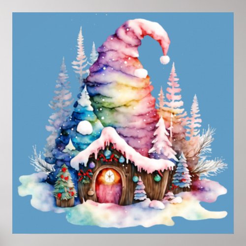 Christmas Elf House Poster