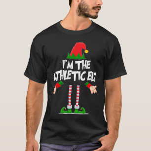 Christmas Elf I'm The Athletic Elf Matching Xmas T-Shirt