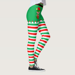 Christmas Elf Leggings | Zazzle