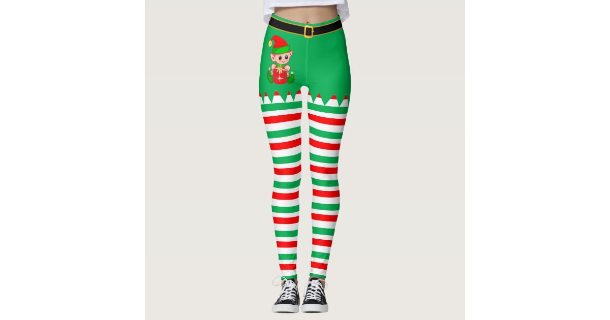 Christmas Elf Leggings | Zazzle