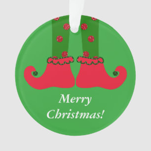 Christmas Elf Legs Acrylic Ornament