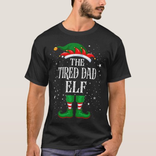 Christmas Elf Matching Family Group Funny The Tire T_Shirt