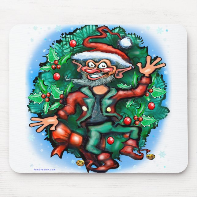 Christmas Elf Mouse Pad (Front)