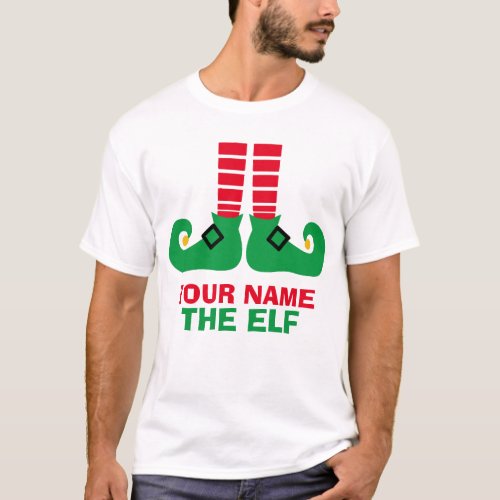 Christmas Elf Name Custom T_Shirt