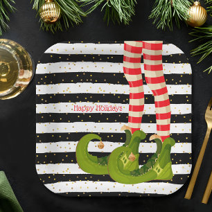 Christmas Elf Paper Plates