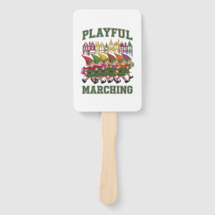 Christmas Elf Parade Hand Fan