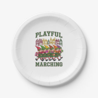 Christmas Elf Parade Paper Plates