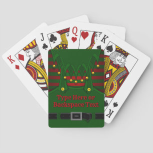 Christmas Elf Playing Cards Personalized Cards