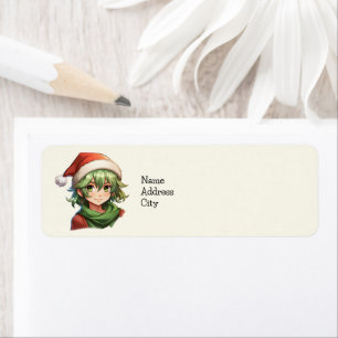 Christmas Elf Portrait Label