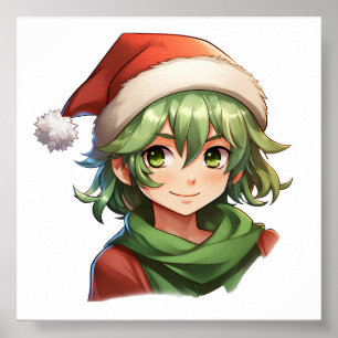 Christmas Elf Portrait Poster