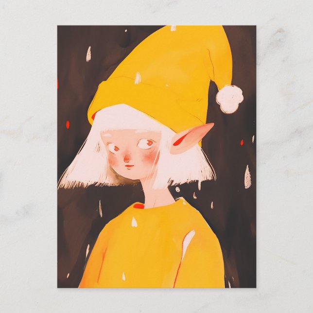 Christmas Elf Postcard (Front)