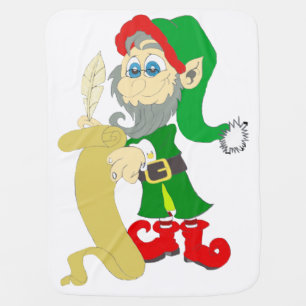 Christmas Elf Receiving Blanket