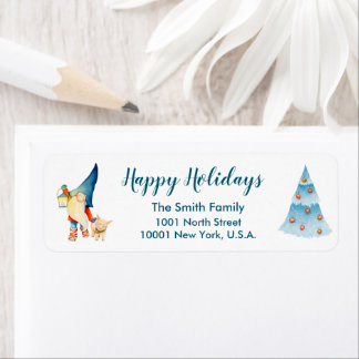 Christmas Elf Return Address Labels