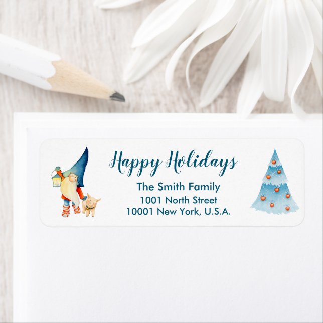 Christmas Elf Return Address Labels (Insitu)