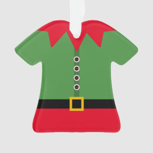 Christmas Elf Suit Figurine Personalized Ornament