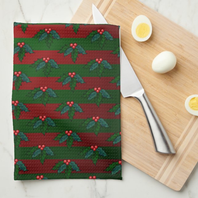 Christmas Elf Towel Custom Holiday Tea Towels (Quarter Fold)