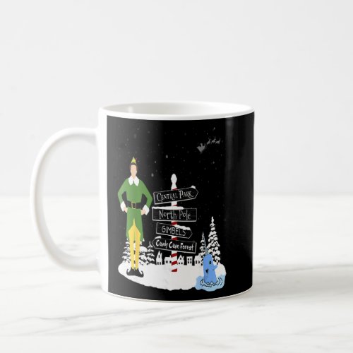 Christmas Elf Towns Holiday Santa Buddy Snow  Coffee Mug