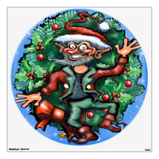 Christmas Elf Wall Decal
