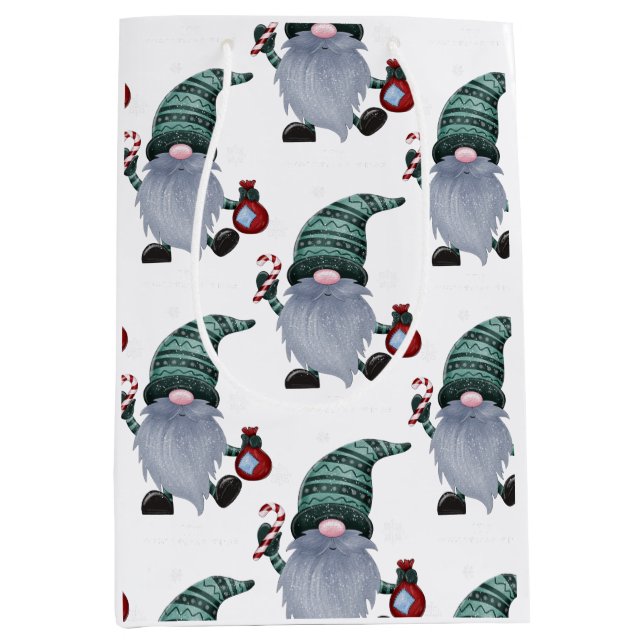 Christmas Elf with hat Gift Bag (Front)