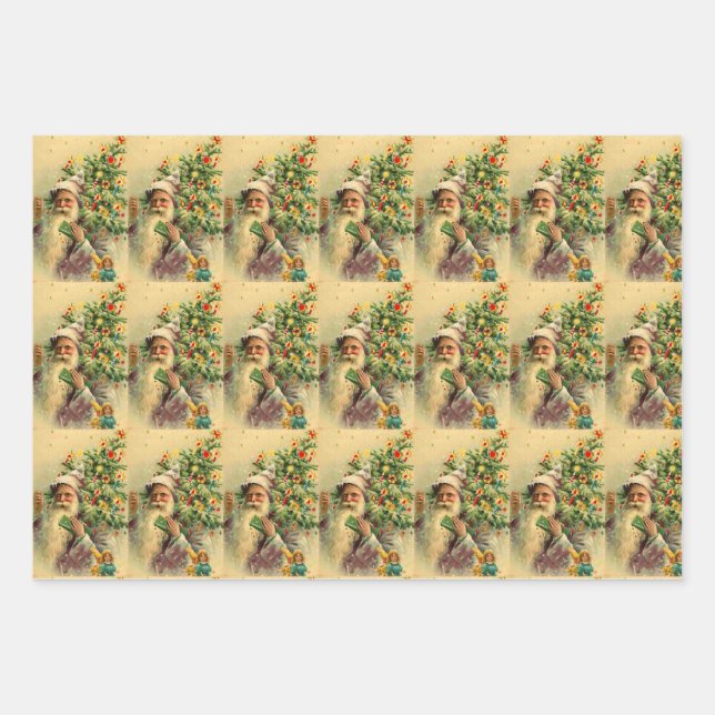 Christmas Elf Wrapping Paper Sheets (Front)