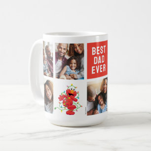 Christmas Elmo Best Dad - Photo Collage Coffee Mug