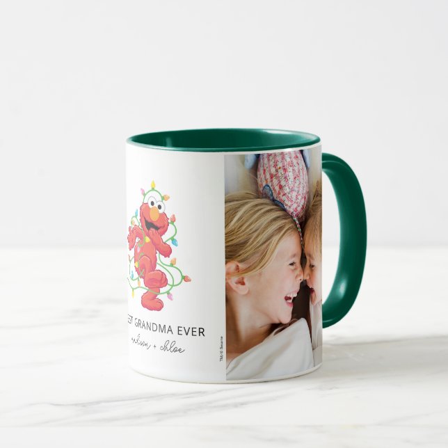 Christmas Elmo | Best Grandma - Photo Mug (Front Right)