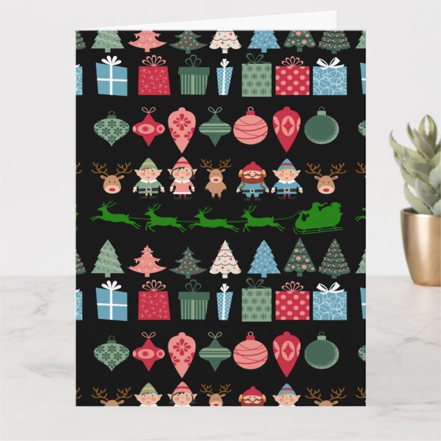 Christmas Elves and More Card (Small Plant)