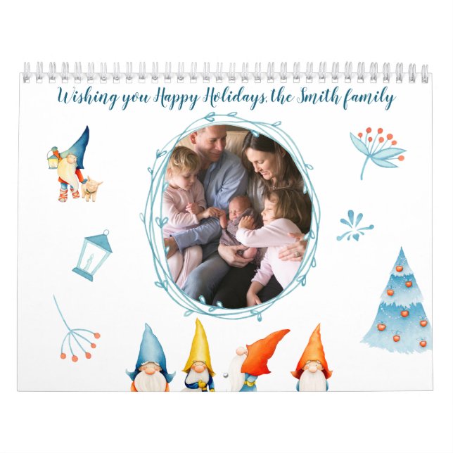 Christmas Elves Calendar With Photos (Cover)