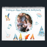 Christmas Elves Calendar With Photos<br><div class="desc">It's a photo Happy Holidays calendar (from January to December) with cute elves graphics on front page. Inside you can find a lot of pictures of cute kids and their families. You can easily replace these photo with your and make your unique and special calendar with your kids, family members...</div>