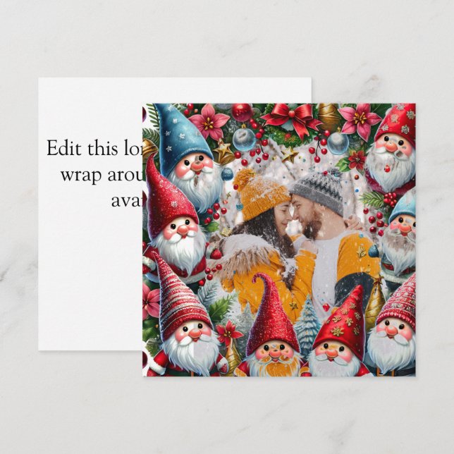 Christmas elves holiday border (Front/Back)