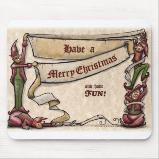 Christmas Elves Mouse Pad