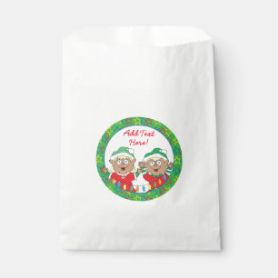 Christmas Elves of Color Favor Bag