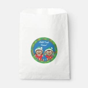 Christmas Elves of Color Favor Bag