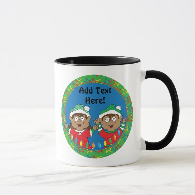 Christmas Elves of Color Mug (Right)
