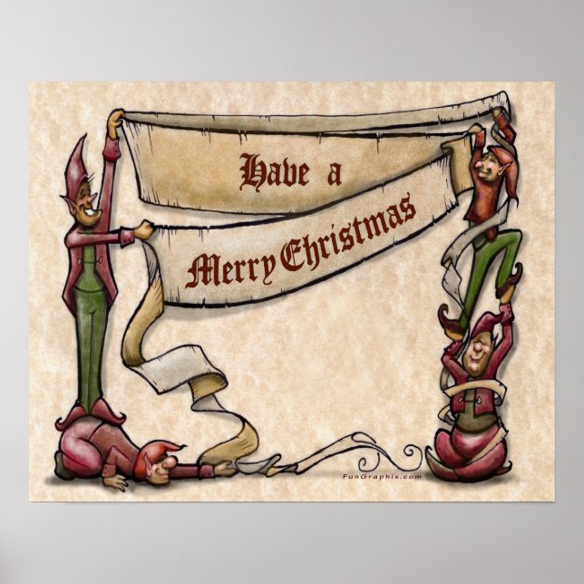 Christmas Elves Poster (Front)