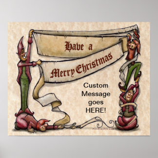 Christmas Elves Poster
