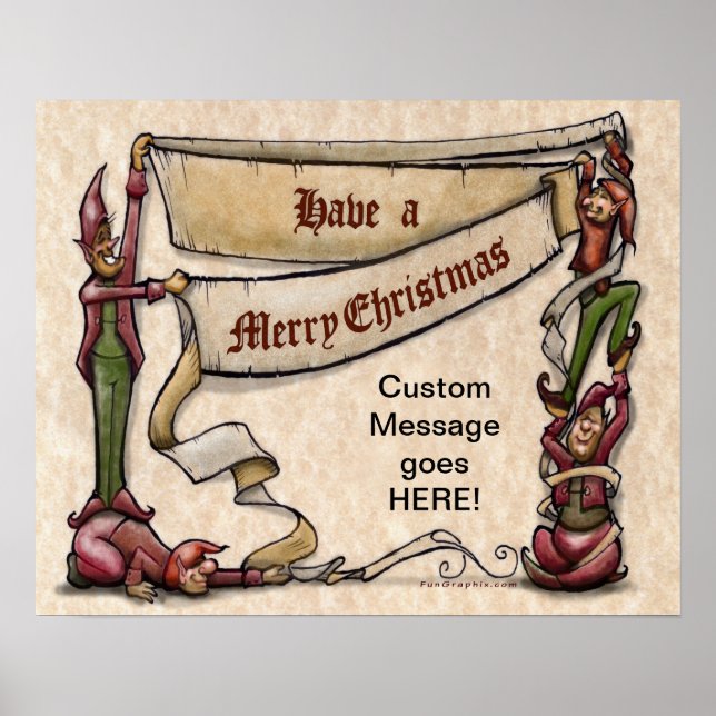 Christmas Elves Poster (Front)