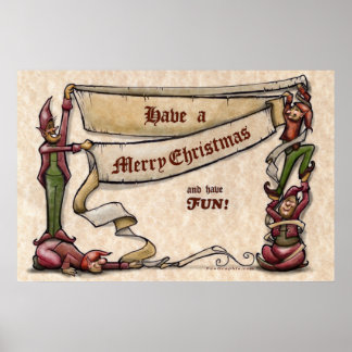 Christmas Elves Poster