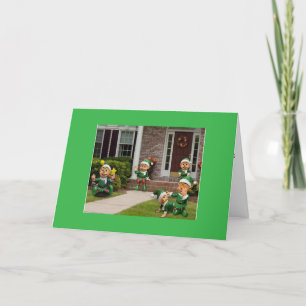 "CHRISTMAS ELVES W/ CHRISTMAS WISHES" CARD
