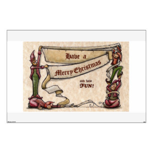 Christmas Elves Wall Decal