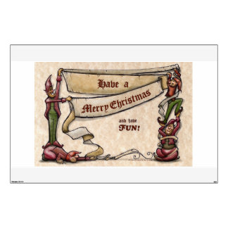 Christmas Elves Wall Decal