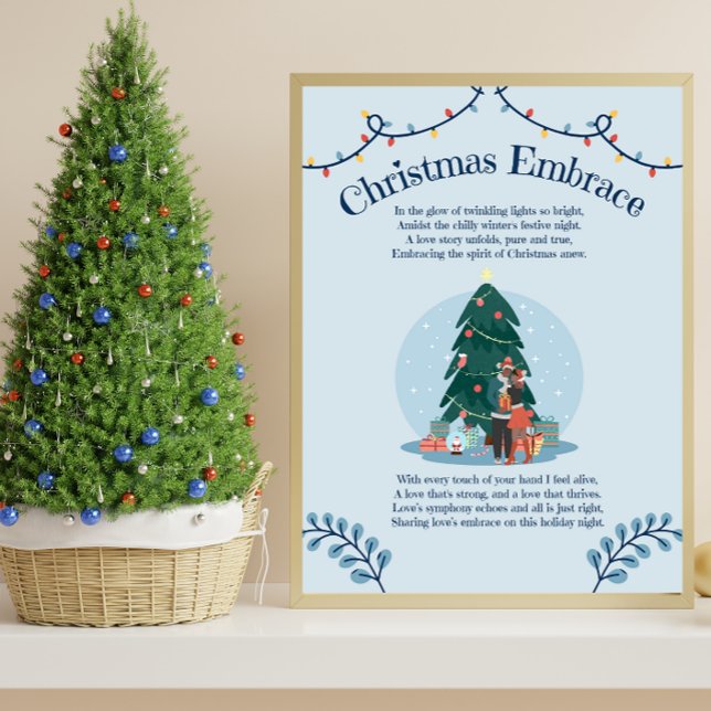 Christmas Embrace Love Poem Poster (Creator Uploaded)