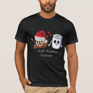 christmas emoji dump toilet paper butt buddies T-Shirt