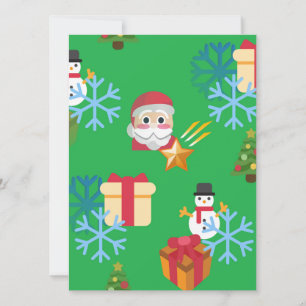 christmas emoji holiday card