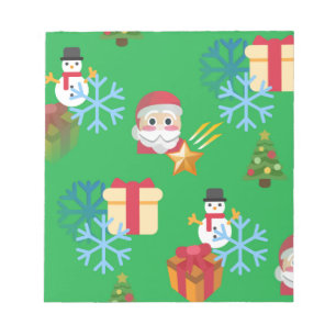 christmas emoji notepad