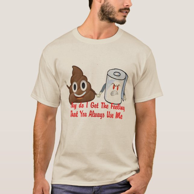 christmas emoji poop dump emoji you use me funny T-Shirt (Front)