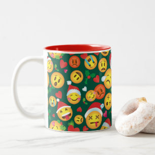 Christmas Emoji Print Mug