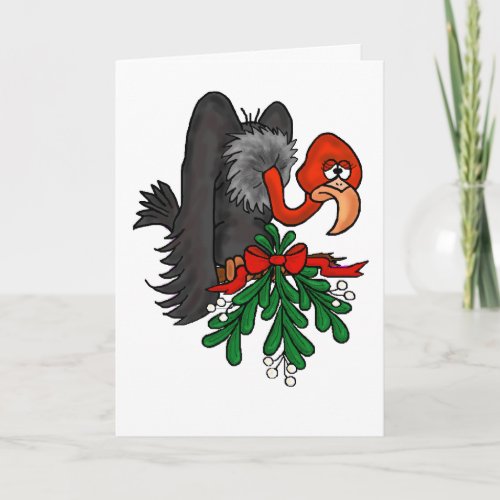 Christmas Emoticon Kiss Card